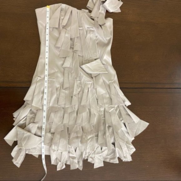 Rare Opulence Origami Dress in Gray. UK 8. Approximately US size 4. - Picture 10 of 12